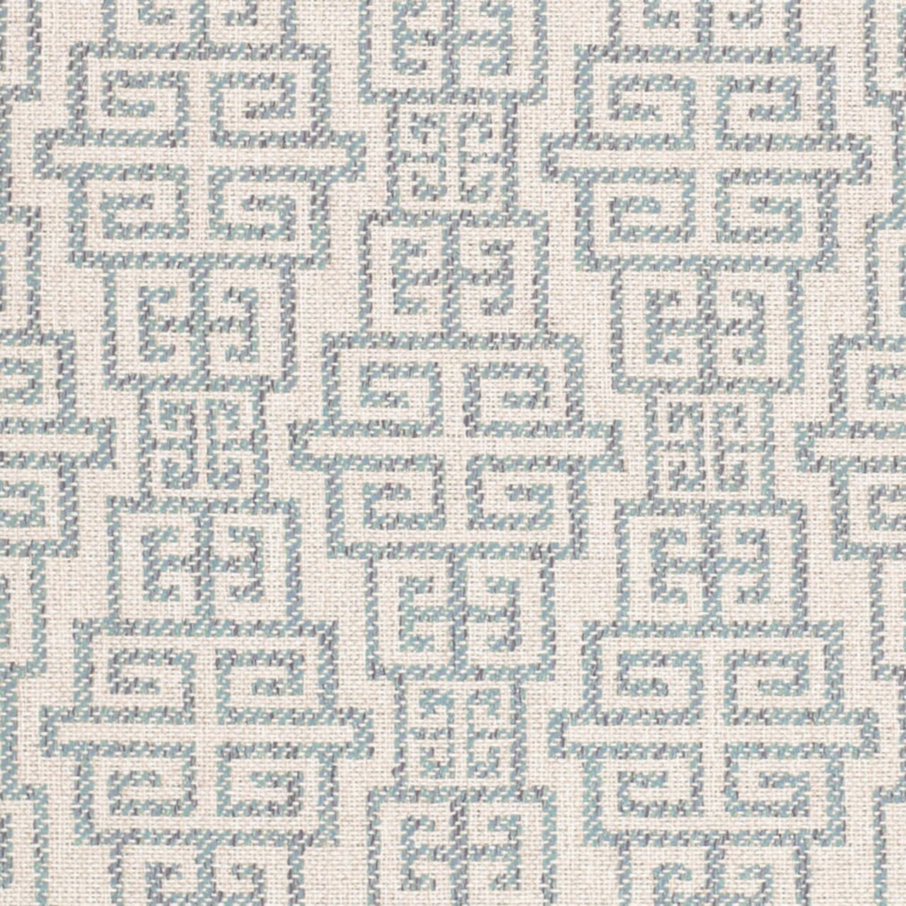 Upholstery Fabric - Aqua & Teal Abstract & Geometric,Greek Key Upholstery Fabric 54 Inches"